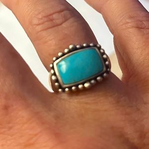 Turquoise sterling silver ring